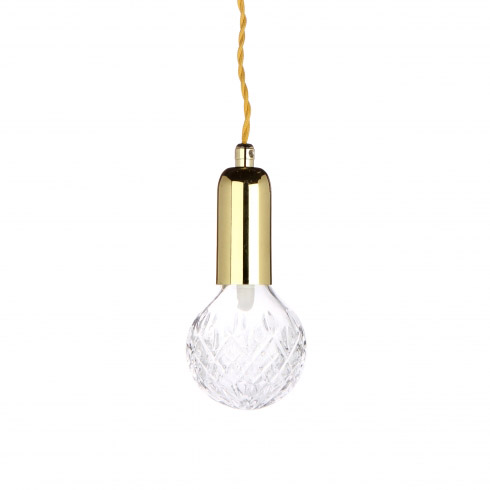 Подвесной светильник Crystal Bulb Подвесной светильник Crystal BulbПодвесной светильник Crystal Bulb - это дизайнерский продукт, который станет ключом к вашему будущему модному интерьеру. Искрящаяся на свету резная поверхность лампы создает необычный эффект - отбрасываемые световые волны создают необычный геометрический узор. С таким светильником вы гарантированно создадите чарующую атмосферу роскоши и особого таинства. Очень романтичный, женственный и нежный - он создан, чтобы покорить сердца мечтательных натур, которые не утратили веру в сказу. Подвесной светильник Crystal Bulb подойдет как нельзя к стати интерьерам в стиле прованс или шебби-шик. Подвесив сразу несколько таких светильников в одном интерьере вы получите изящную световую инсталляцию, оторвать от которой глаз вы просто не сможете!<br><br>Высота, см: 150<br>Диаметр: 9<br>Мощность ламп: 2<br>Тип лампочки: G9+Е27<br>Абажур: Стекло