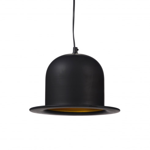 Подвесной светильник Round Hat Подвесной светильник Round Hat<br><br>Глубина, см: 26<br>Высота, см: 19<br>Вес: 0,5<br>Мощность ламп: 40<br>Тип лампочки: E27<br>Количество ламп: 1<br>Абажур: Сталь