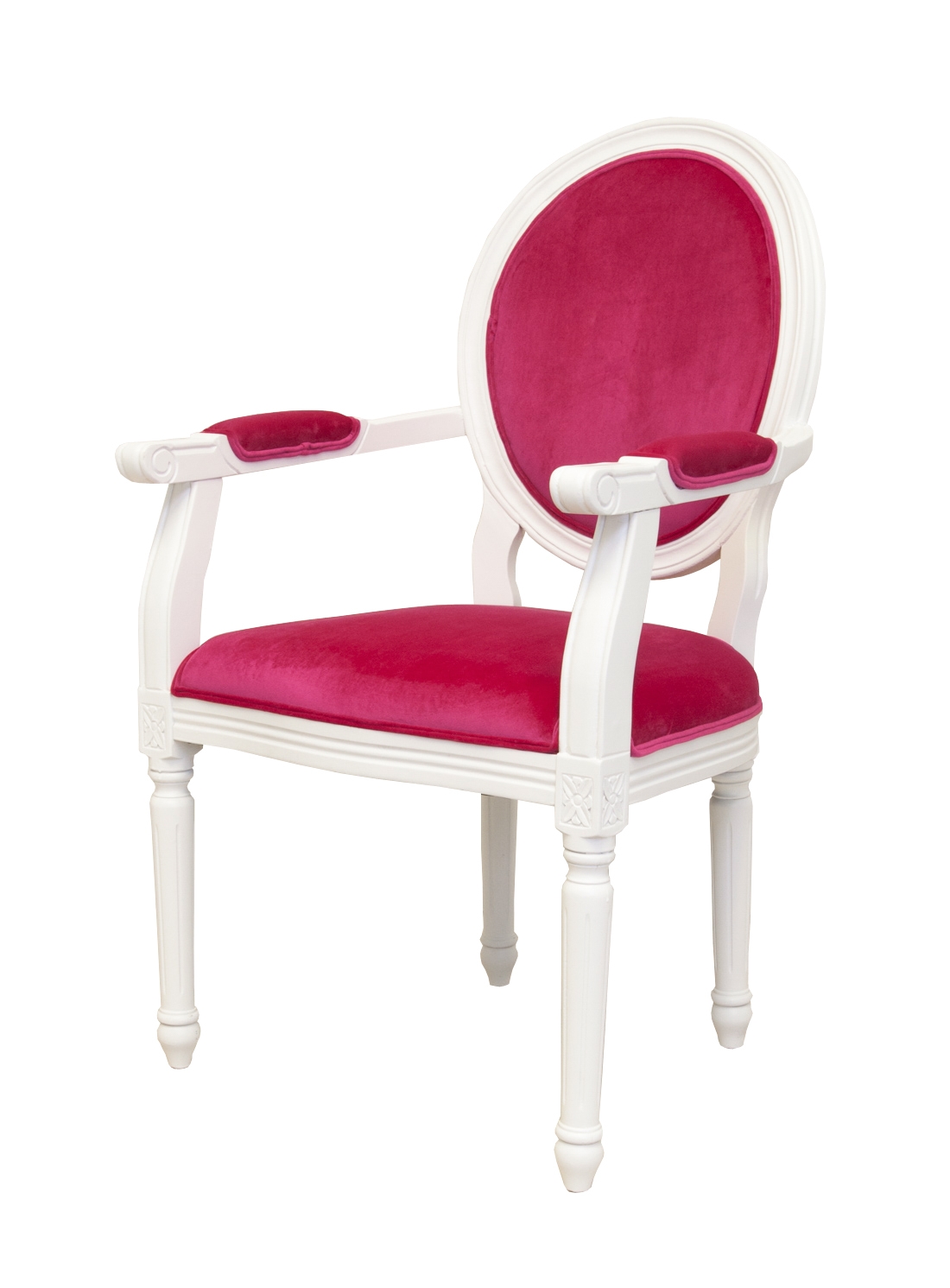 Мягкий стул с подлокотниками Diella Pink в интернет-магазине