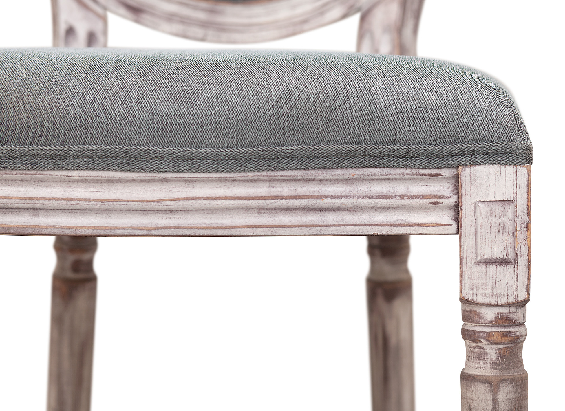 Дизайнерский обеденный стул модерн Volker Old Grey V2 в интерьере