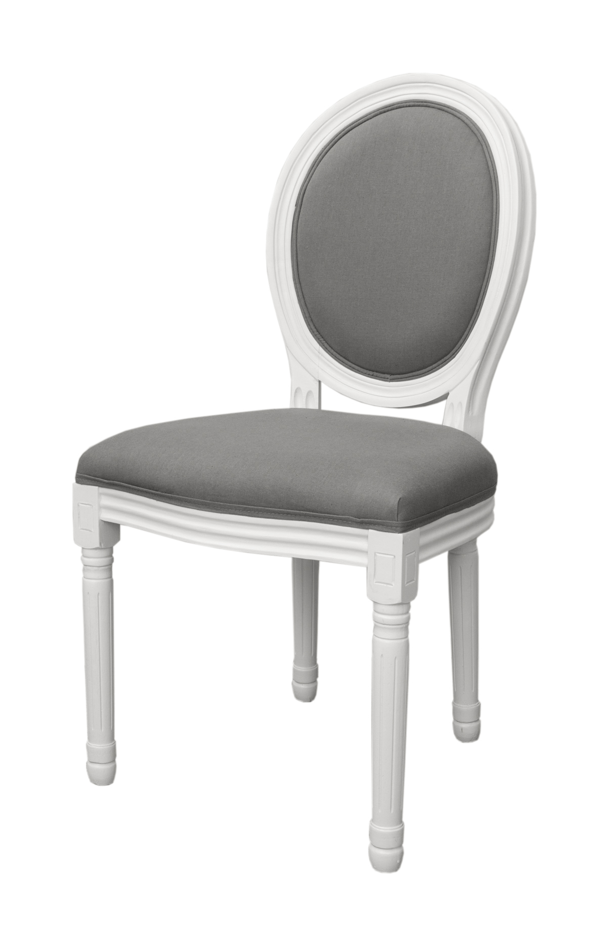 Дизайнерский обеденный стул модерн Volker Grey and White в интернет-магазине