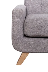 Диван скандинавский на ножках Uter серый в интерьере