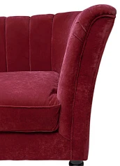 Прямой двухместный диван Dalena Vine красный в интернет-магазине