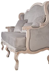 красивый Двухместный дизайнерский диван Brody Double grey