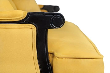 Двухместный дизайнерский диван Brody Double yellow