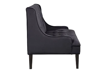 купить Прямой двухместный американский диван Sommet черный