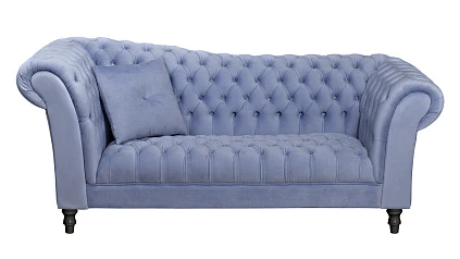 купить стильный Двухместный диван Lina Blue-B синий в интернет-магазине