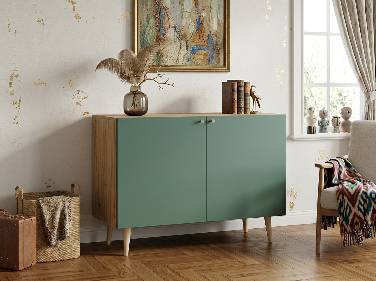 Комод с принтом 3 "Бербер (Berber)" две дверки арт BB04/Print_6000 в интернет-магазине