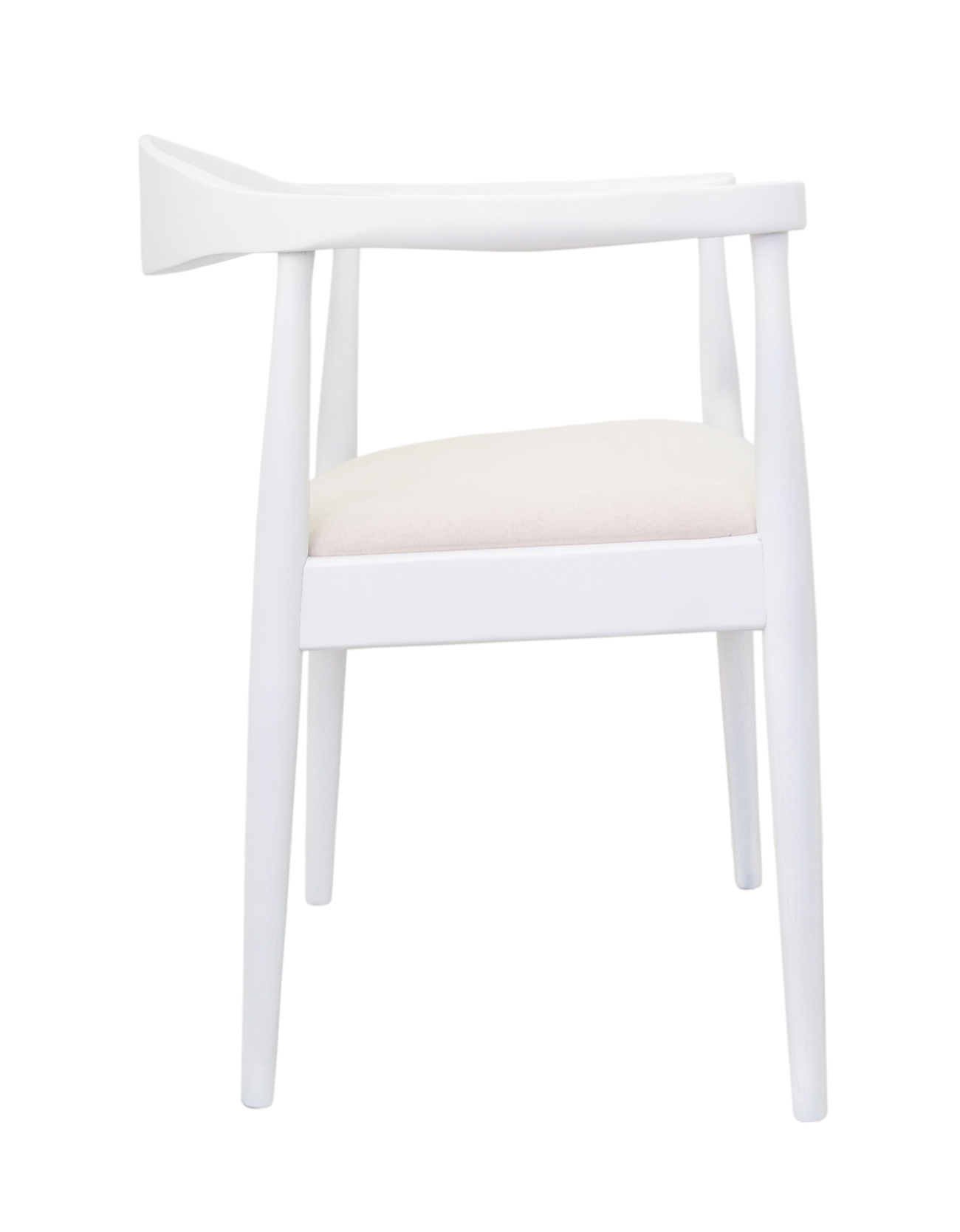 купить Мягкий стул с подлокотниками Carlo White