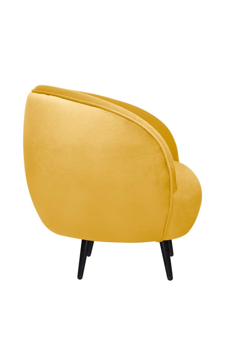заказать Мягкое кресло Small Benee Yellow на черных ножках в Москве заказать Мягкое кресло Small Benee Yellow на черных ножках