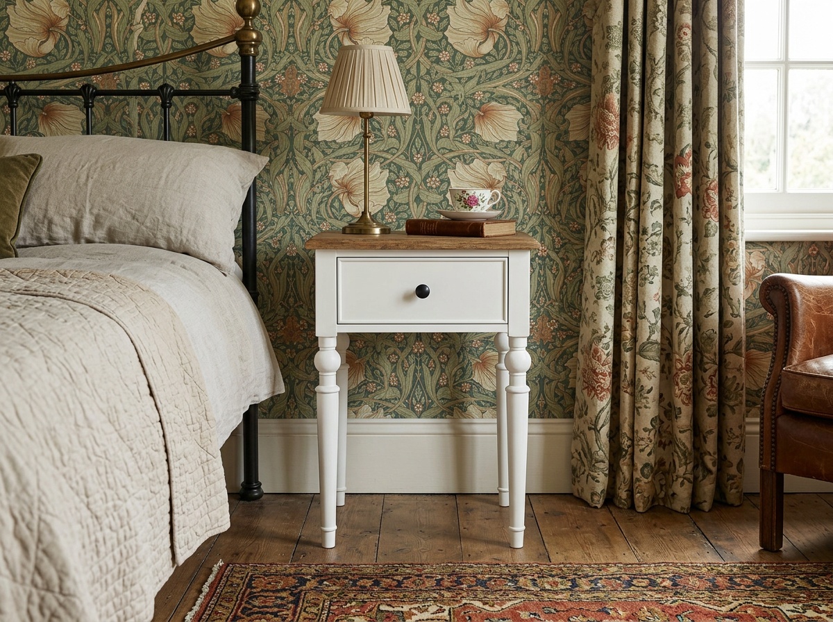 Тумбочка в стиле Прованс "Одри (Odri)" с одним ящиками арт od2102 Белый в интернет-магазине