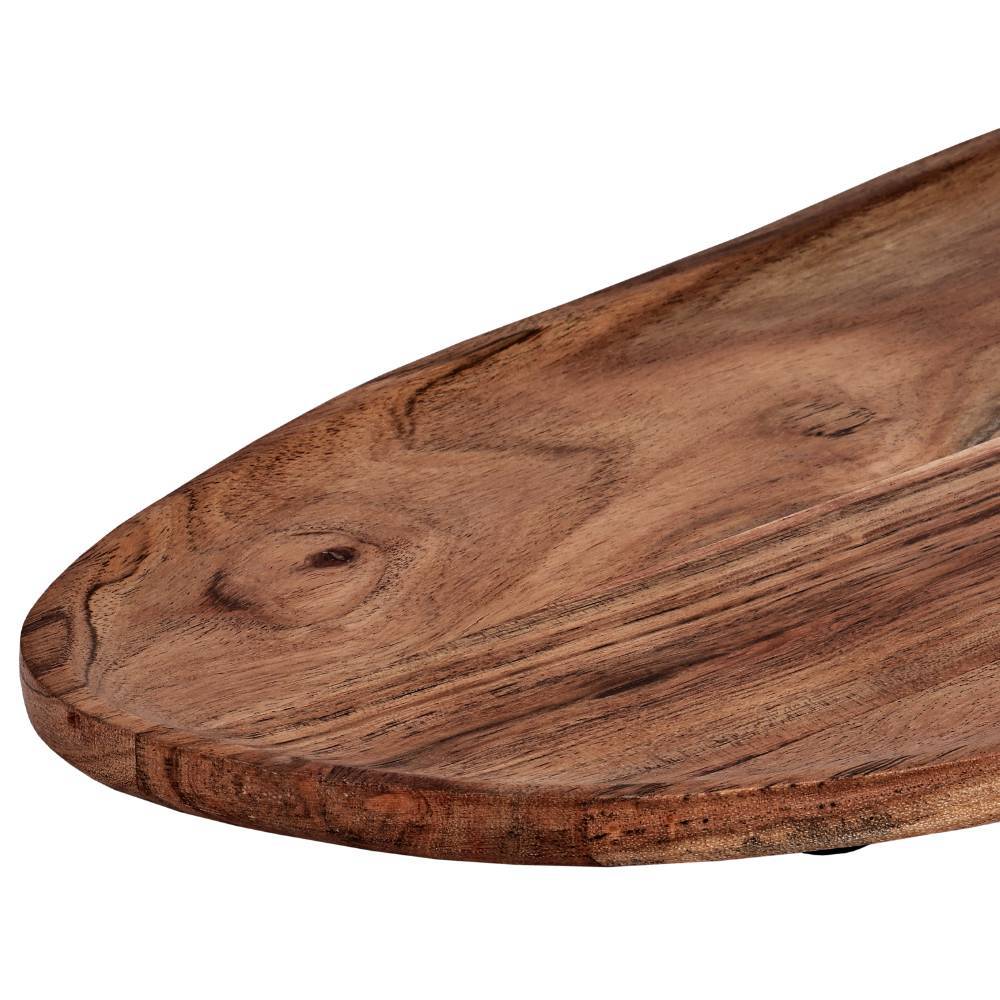 купить 427057 Тарелка декоративная FORLEYET, L400, B210, H15, дерево, натуральный