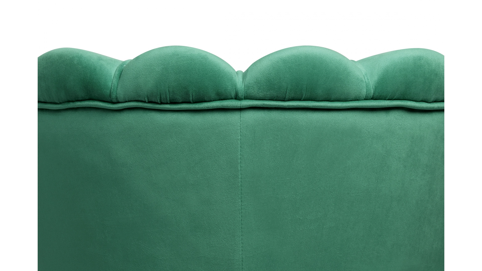 фото Низкое кресло ракушка Pearl Green V2 на черных ножках