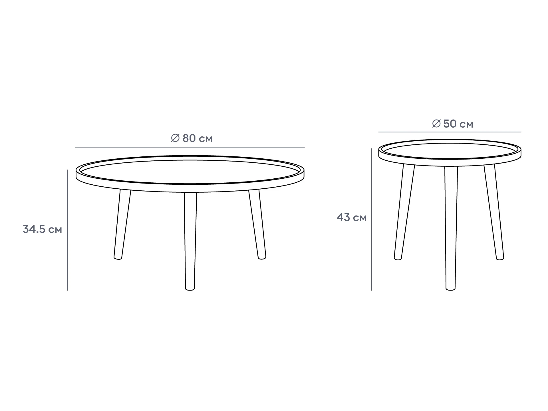 фото Набор журнальных столов Focus