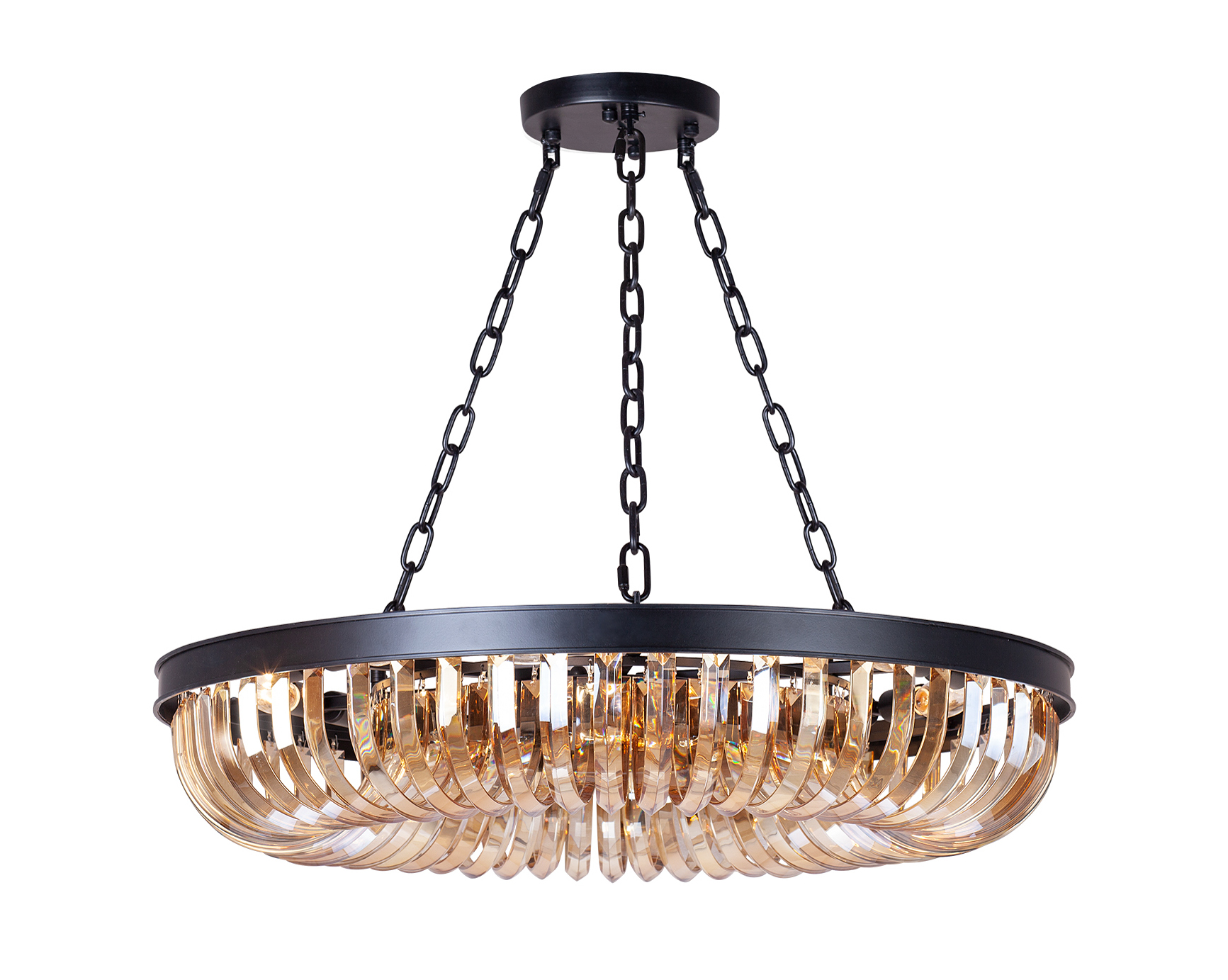 фото Люстра Terra Black Amber D80 в интерьере