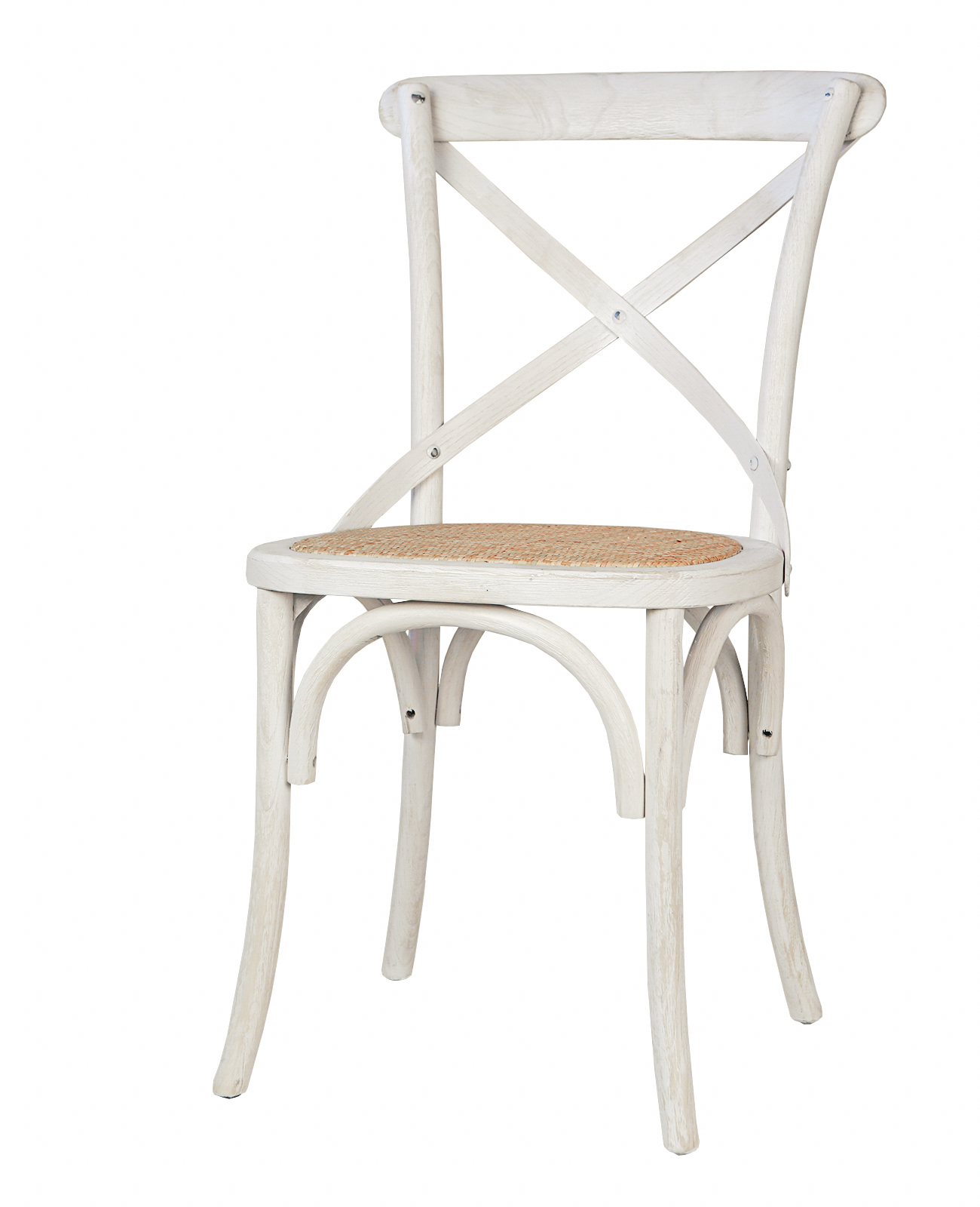 купить Стул ретро Cross Back White Brush