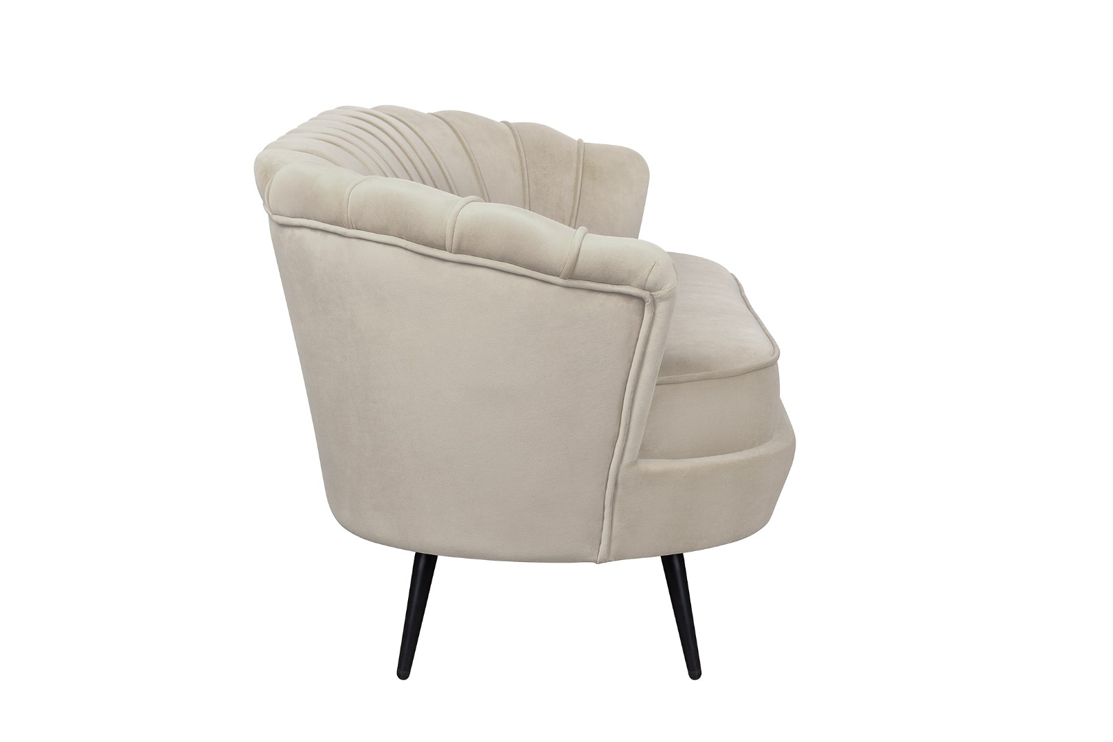 заказать Диван ракушка для гостиниц Pearl Triple Taupe на черных ножках в Москве заказать Диван ракушка для гостиниц Pearl Triple Taupe на черных ножках