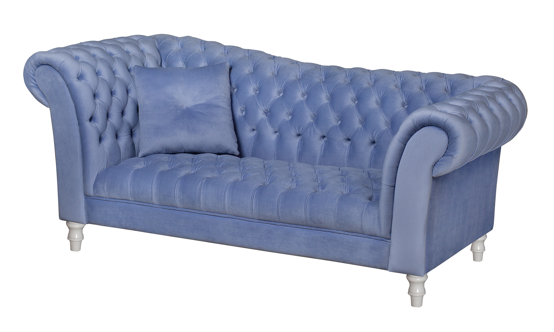 купить Двухместный диван Lina Blue-W синий