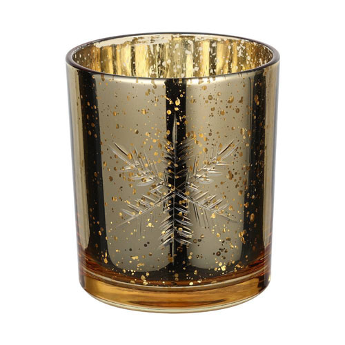 422499 Подсвечник рождественский LUKUT, стекло/золото, 88?100х88 мм в Москве 422499 Подсвечник рождественский LUKUT, стекло/золото, 88?100х88 мм