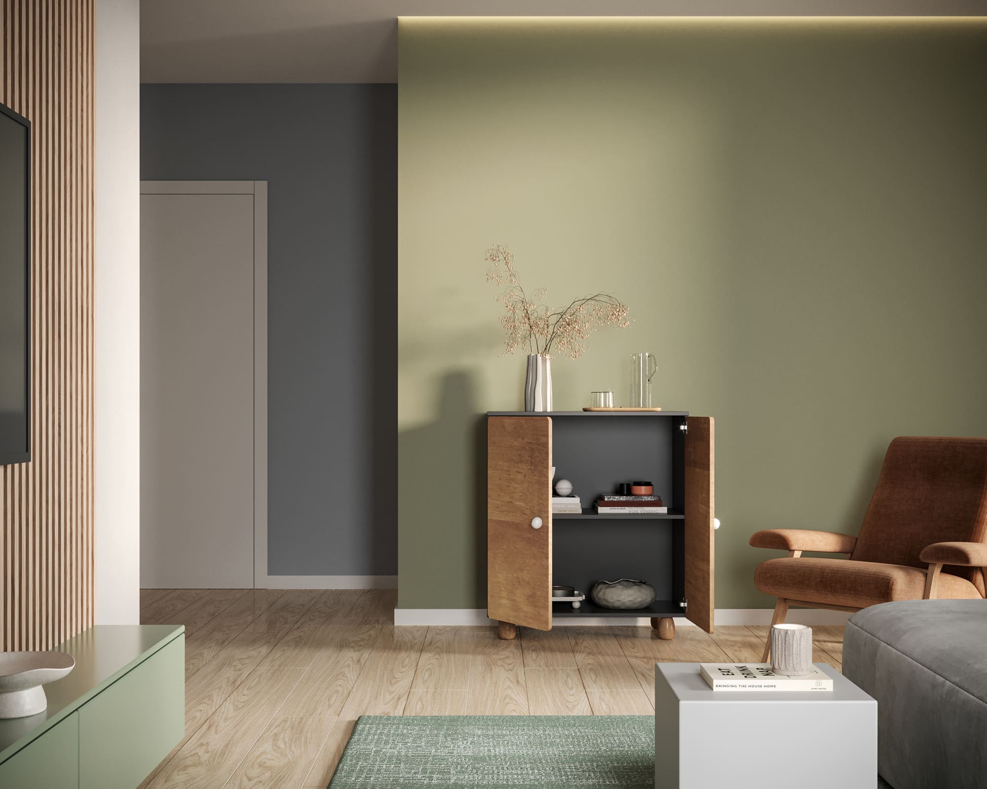 купить Комод с двумя дверками "Split" SP02 в Москве купить Комод с двумя дверками "Split" SP02