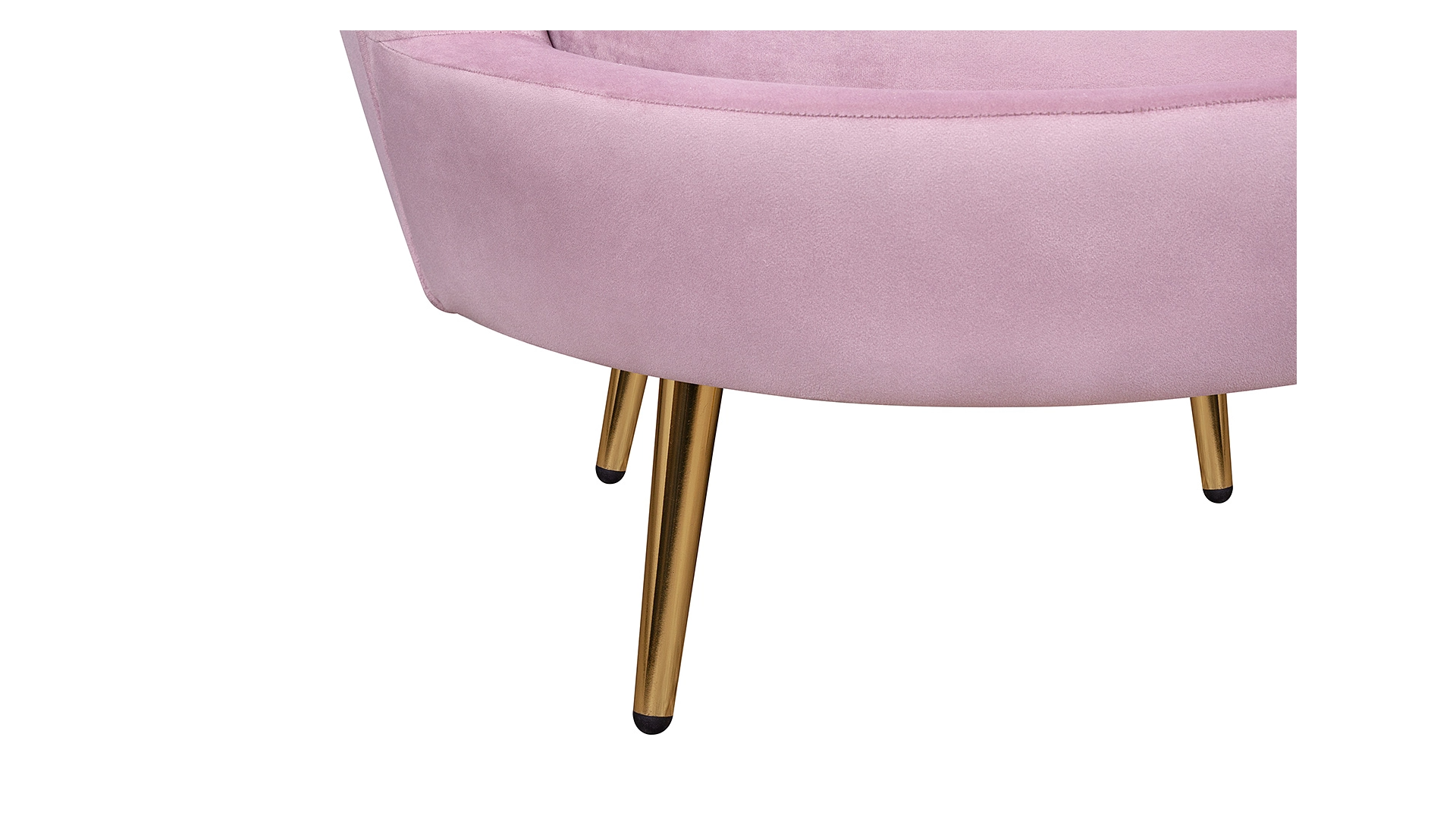 Кресло с пуфом ракушка Pearl Pink в интерьере