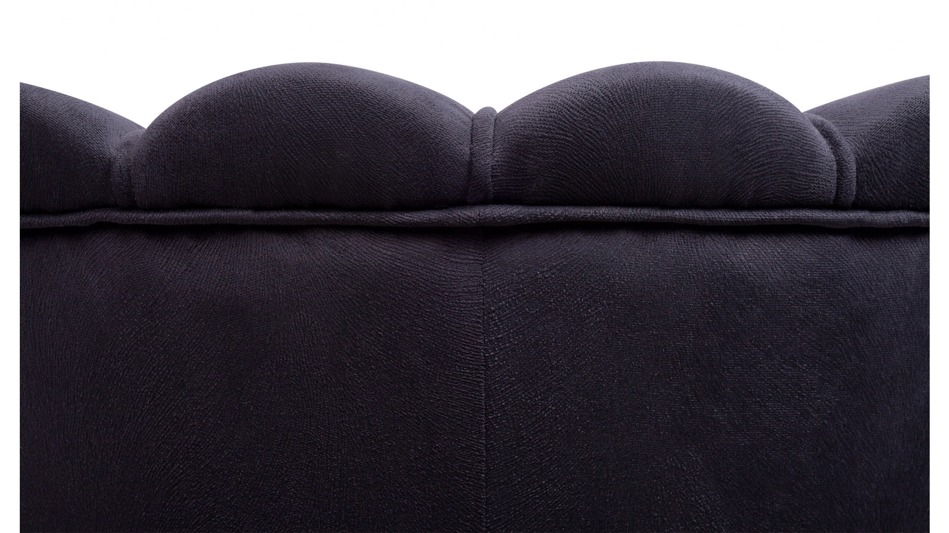 фото Кресло с пуфом ракушка Pearl Black