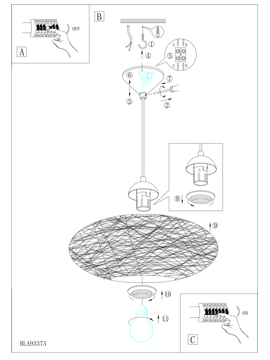 купить 93373 Подвесной потолочный светильник (люстра) CAMPILO в Москве купить 93373 Подвесной потолочный светильник (люстра) CAMPILO