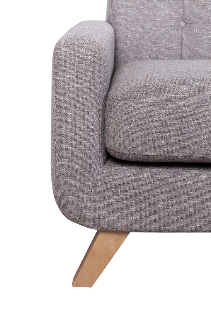 фото Диван скандинавский на ножках Uter серый в интерьере в Москве фото Диван скандинавский на ножках Uter серый в интерьере