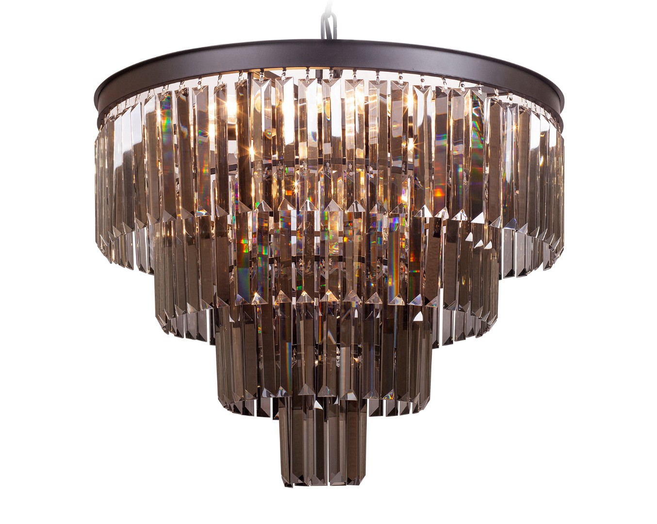 купить Люстра Odeon 4 Rings Smoke