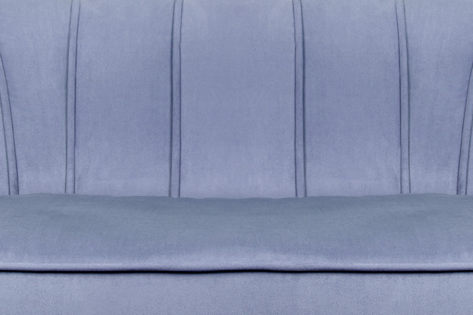 фото Диван ракушка для гостиниц Pearl Triple Blue на черных ножках