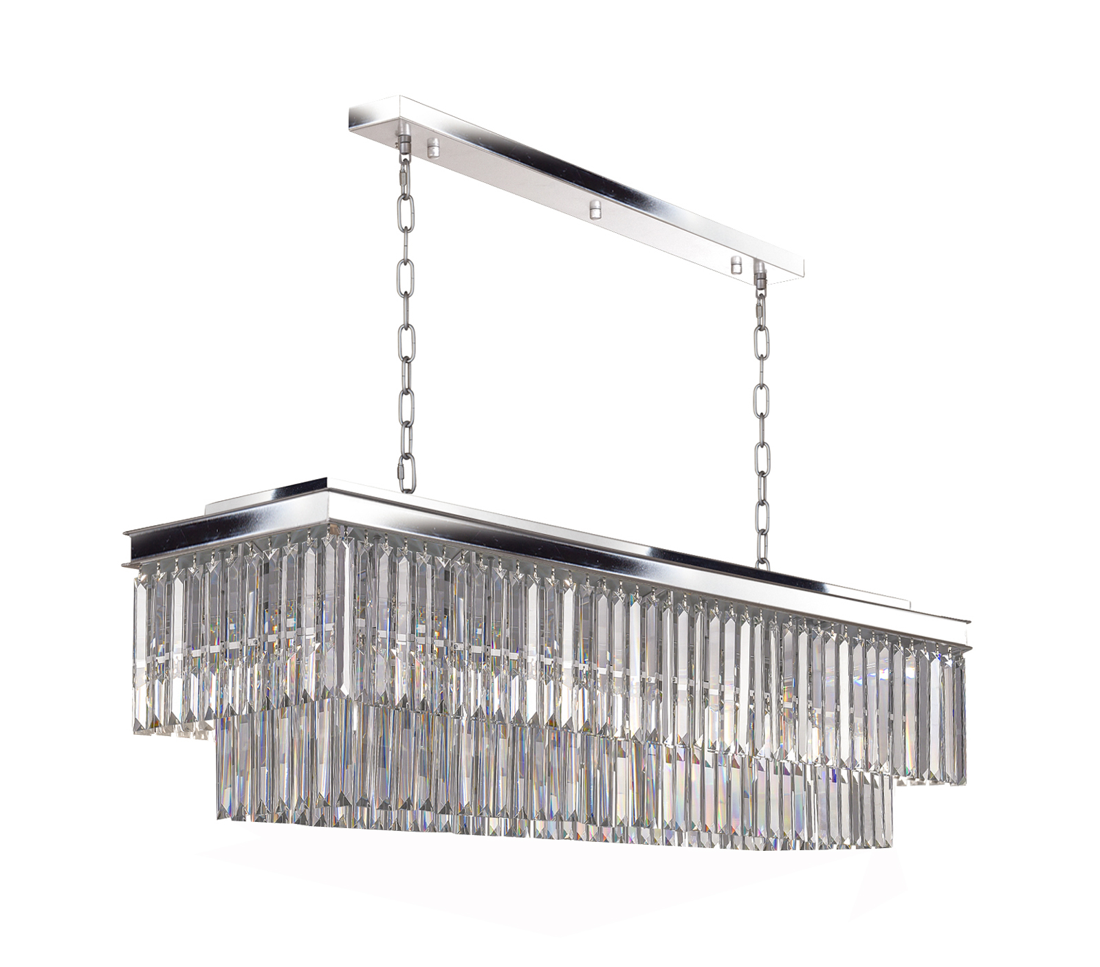 Люстра Odeon L110 Chrome в интерьере