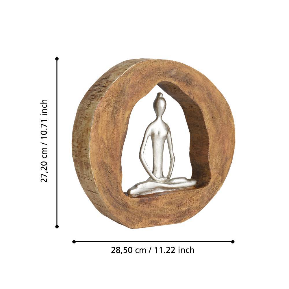 427414 Статуэтка KEMAMAN, L285, B63, H272, светло-коричневый, серебристый в интернет-магазине в Москве 427414 Статуэтка KEMAMAN, L285, B63, H272, светло-коричневый, серебристый в интернет-магазине