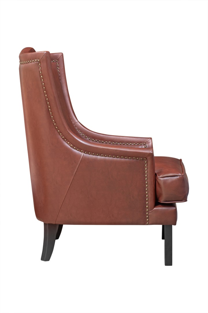 заказать Кожаное кресло каминное Chester Brown V2