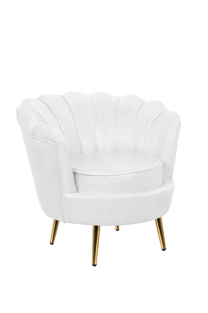 купить Низкое кресло ракушка Pearl White