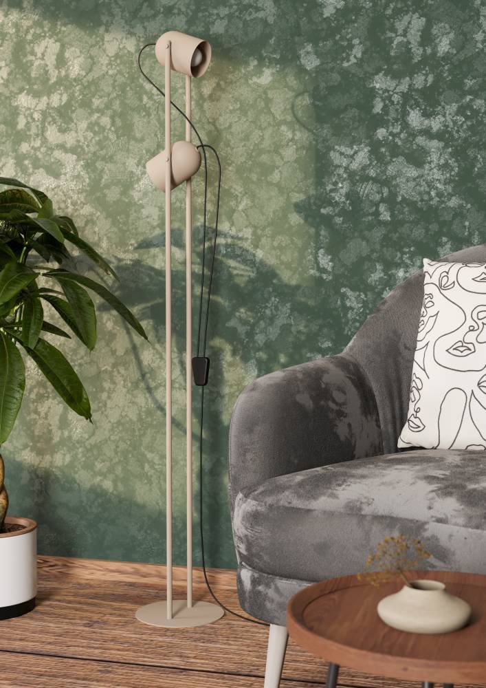 купить 44166 Торшер TILSTON, 2X8W(E14), сталь, песочный