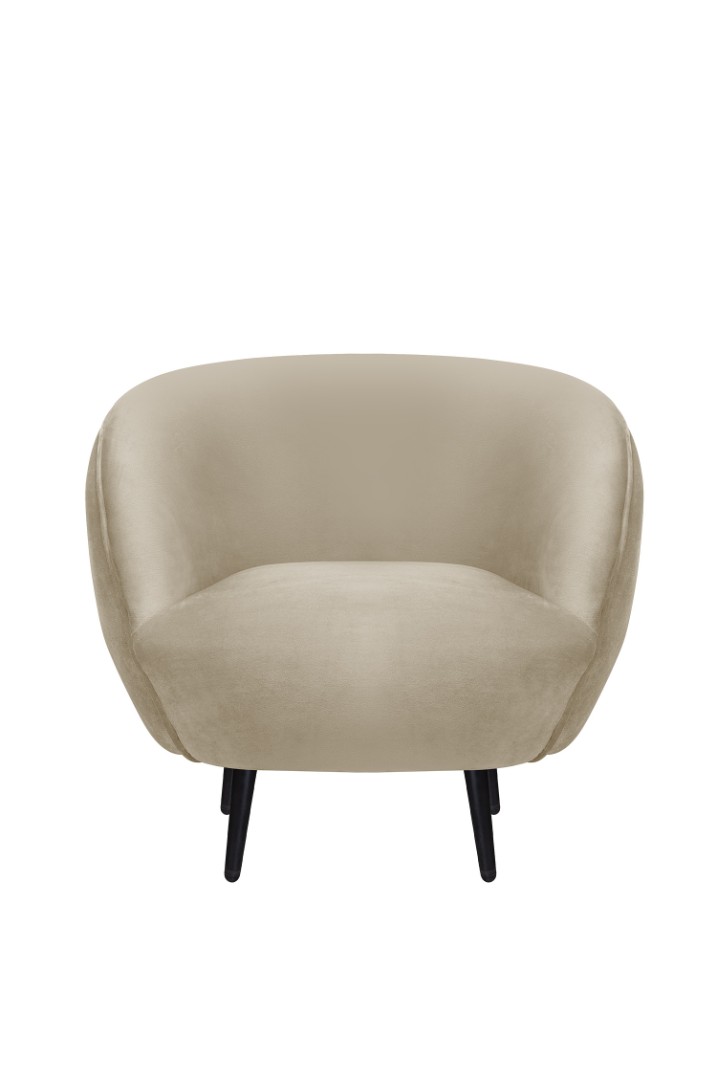 купить Мягкое кресло Small Benee Taupe на черных ножках в Москве купить Мягкое кресло Small Benee Taupe на черных ножках