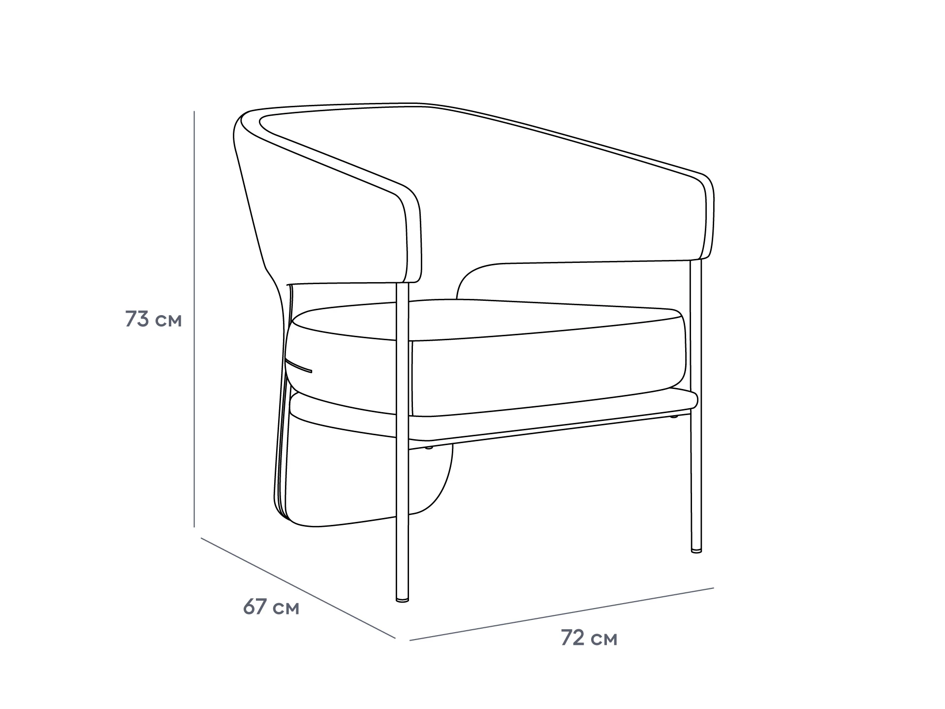 купить Кресло Loti в интернет-магазине
