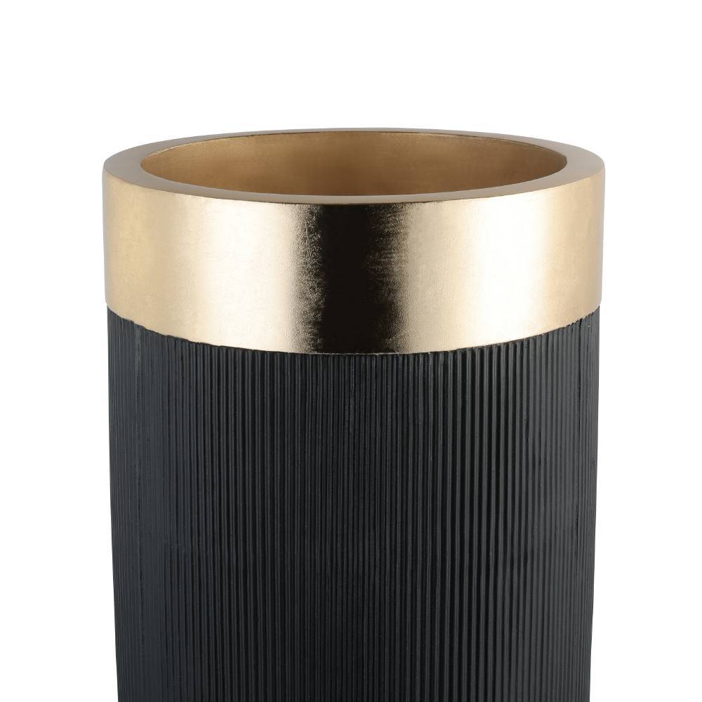 купить 428195 Ваза декоративная MUARAKAMAN, ?390, H-900, стекловолокно, черный, золото в Москве купить 428195 Ваза декоративная MUARAKAMAN, ?390, H-900, стекловолокно, черный, золото