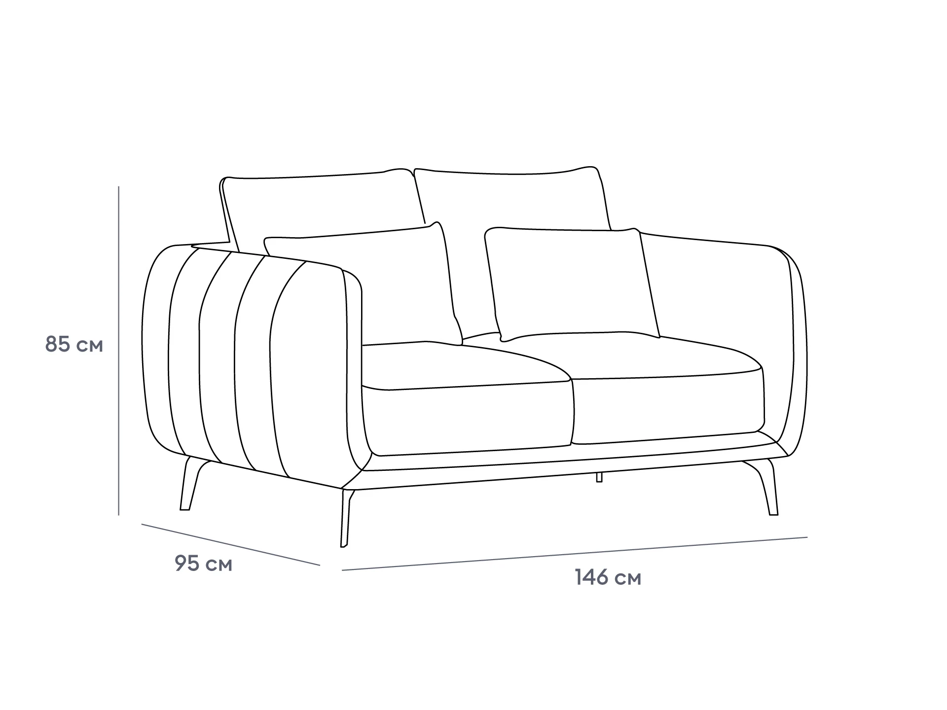 фото Диван Amsterdam двухместный в Москве фото Диван Amsterdam двухместный