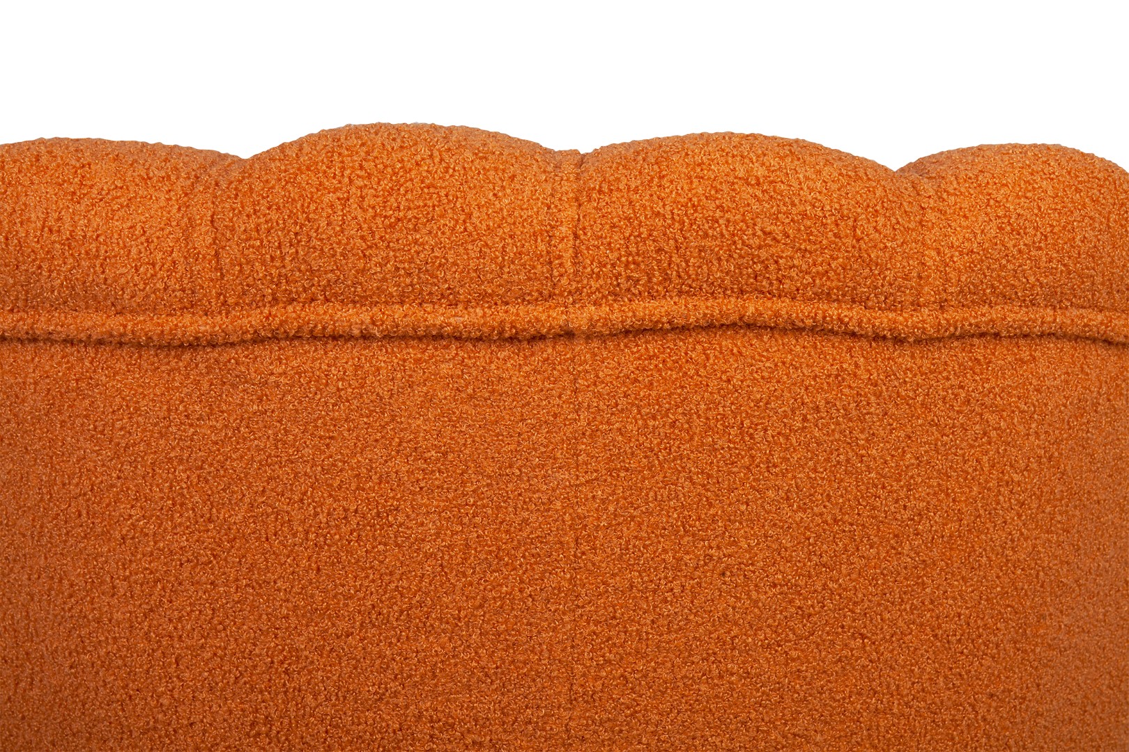фото Низкое кресло Pearl Orange Boucle