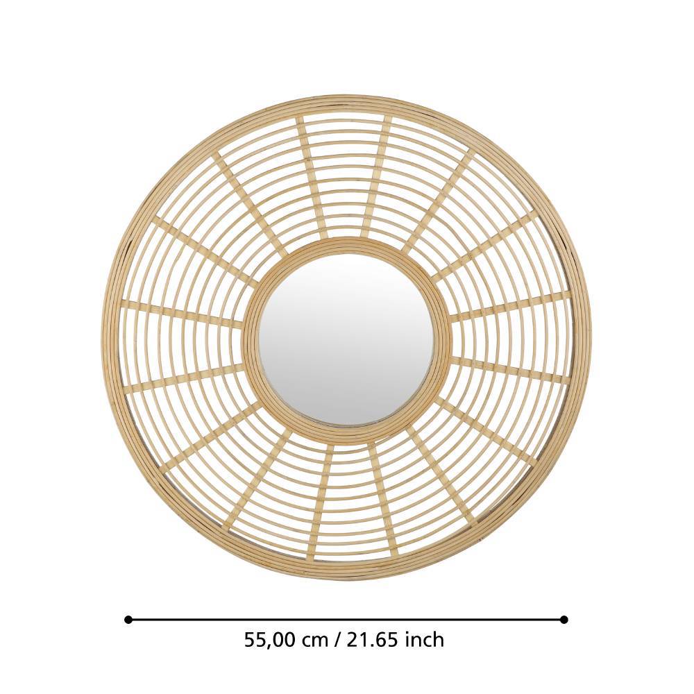 425029 Зеркало декоративное MITSUKE, B25, ?550, дерево, зеркальное стекло, натуральный в интернет-магазине в Москве 425029 Зеркало декоративное MITSUKE, B25, ?550, дерево, зеркальное стекло, натуральный в интернет-магазине