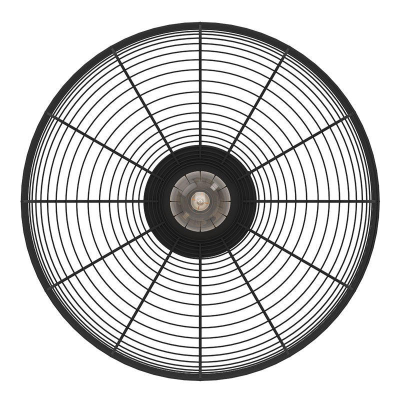 43896 Потолочная люстра RINROE, 1х40W (E27), H200, ?450, сталь, черный в интерьере