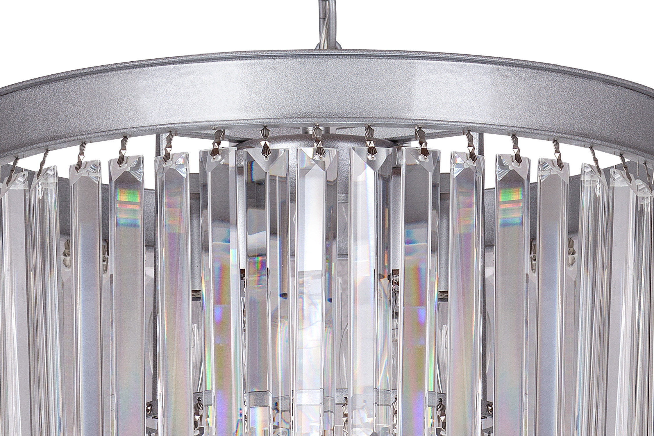 красивые Люстра Odeon 2 Rings Silver на заказ