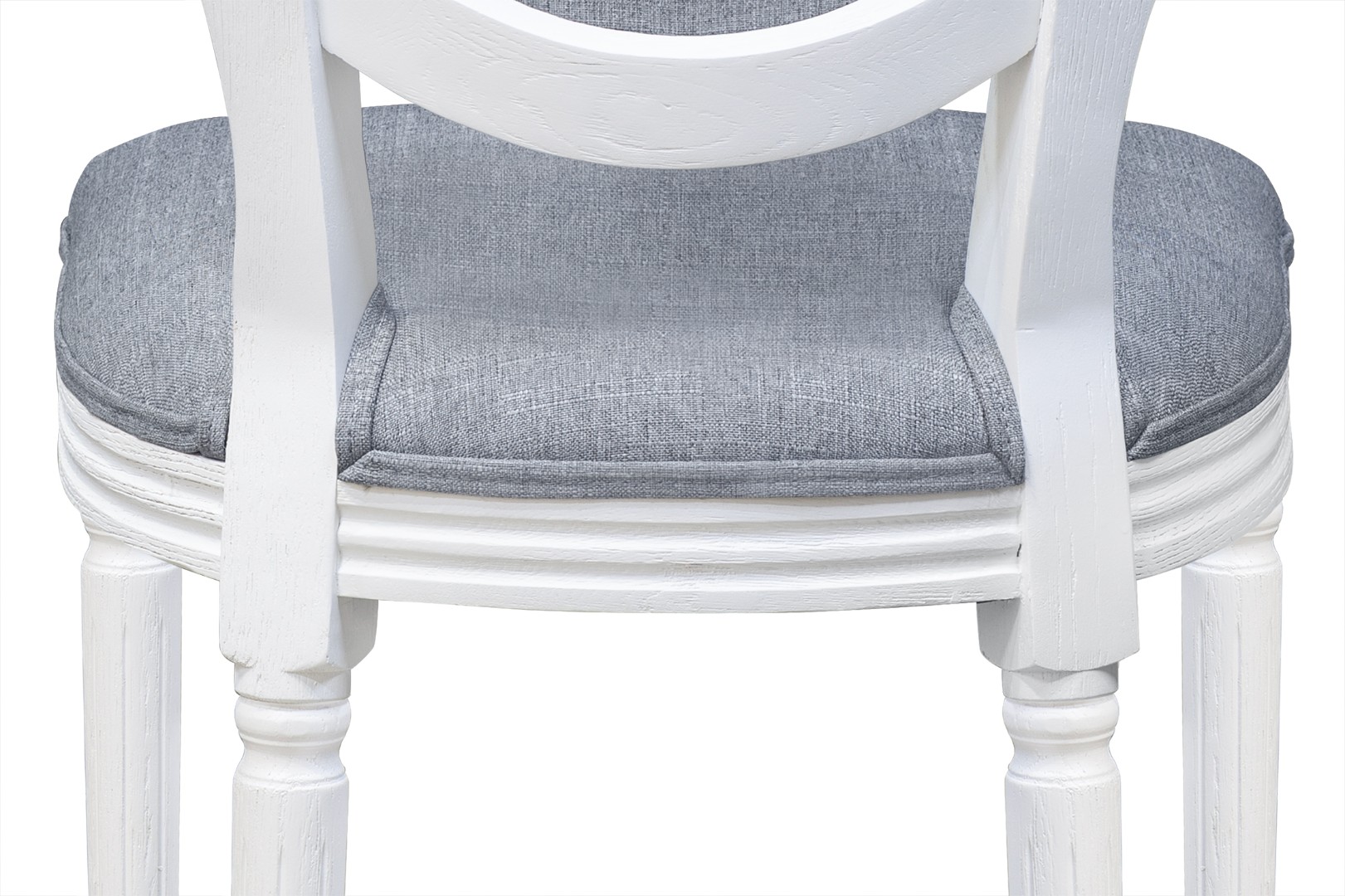 фото Стул с круглой спинкой Volker oak Grey and White