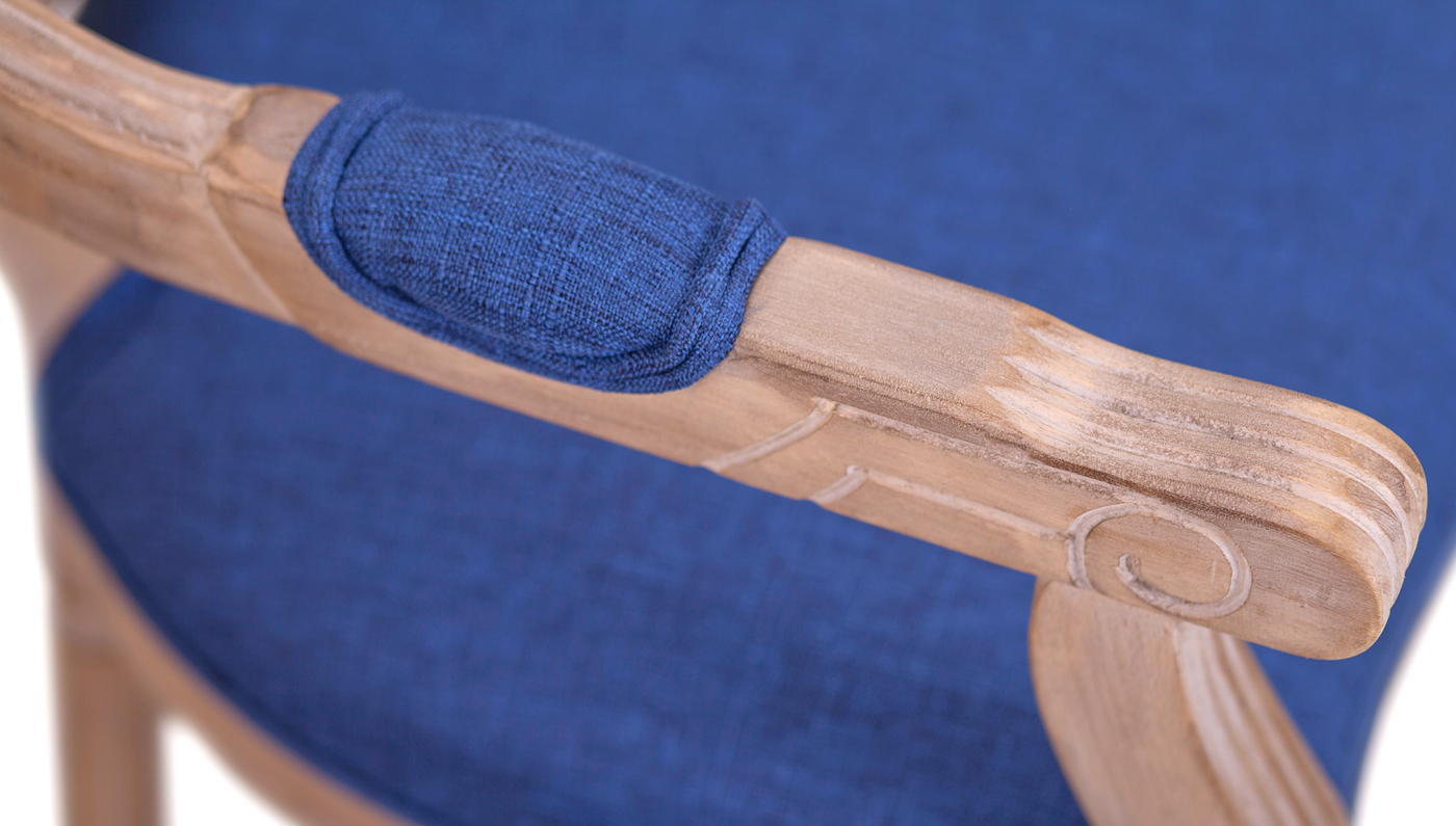 фото Мягкий стул с подлокотниками Volker Arm Original Blue