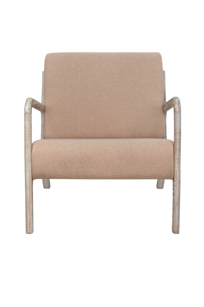 купить Низкое кресло с деревянными подлокотниками Mody Brown