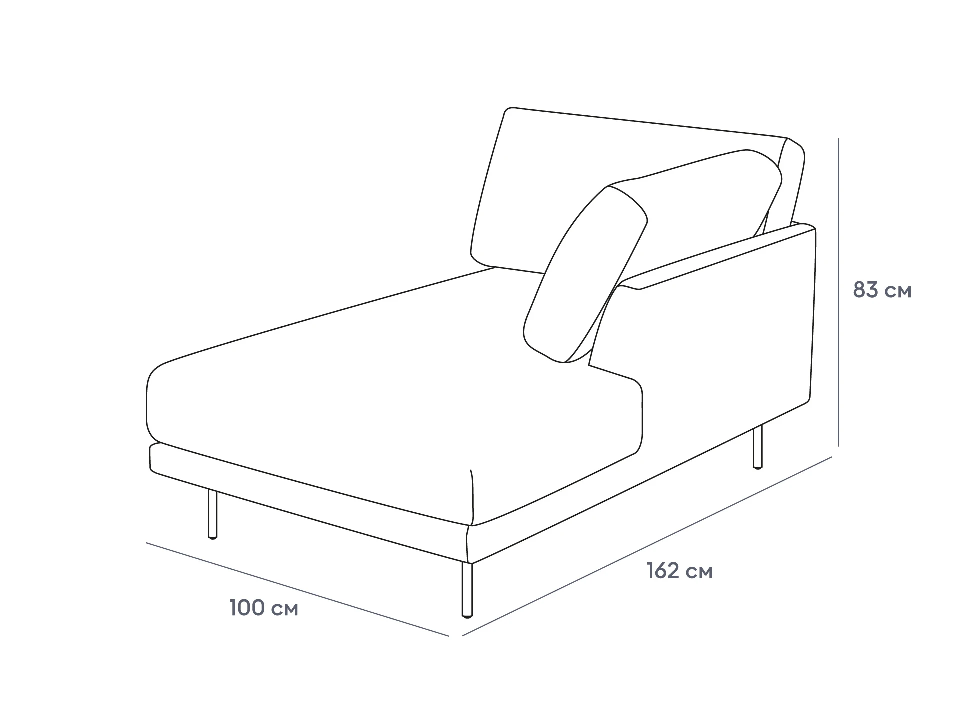 купить Оттоманка Ricadi правая