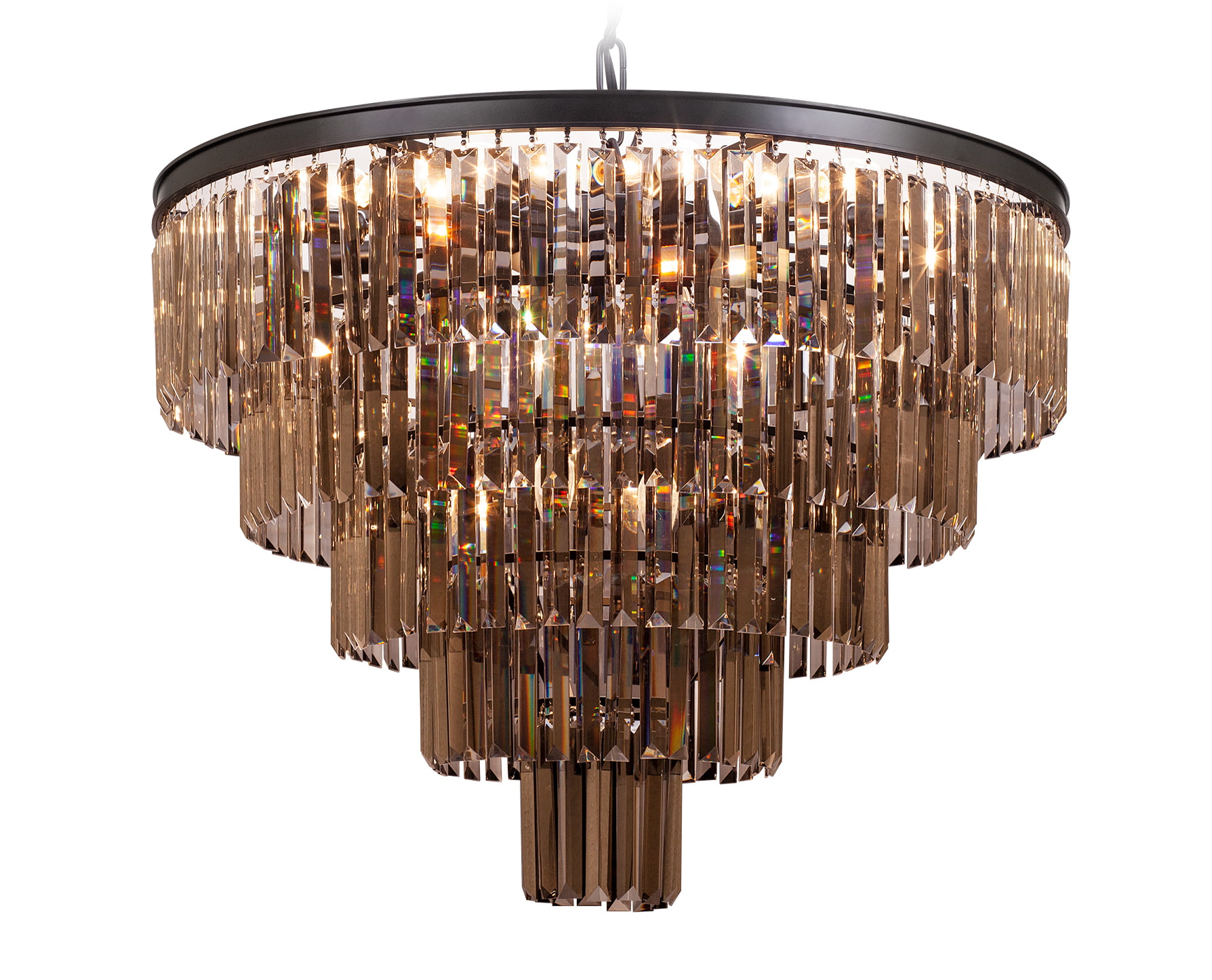 купить Люстра Odeon 5 Rings Smoke