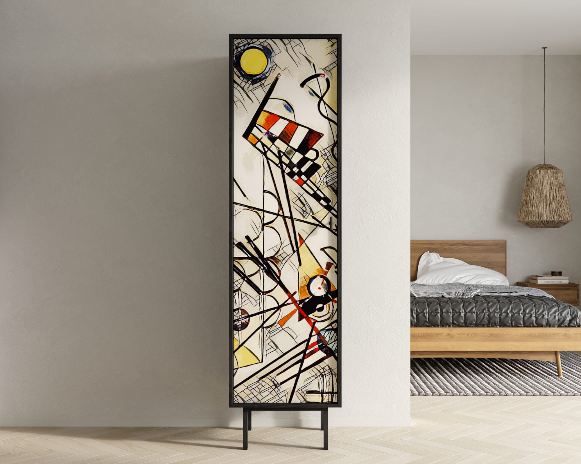 Шкаф c одной дверкой "Emerson" by Kandinsky арт EM101/Print_01 в интернет-магазине
