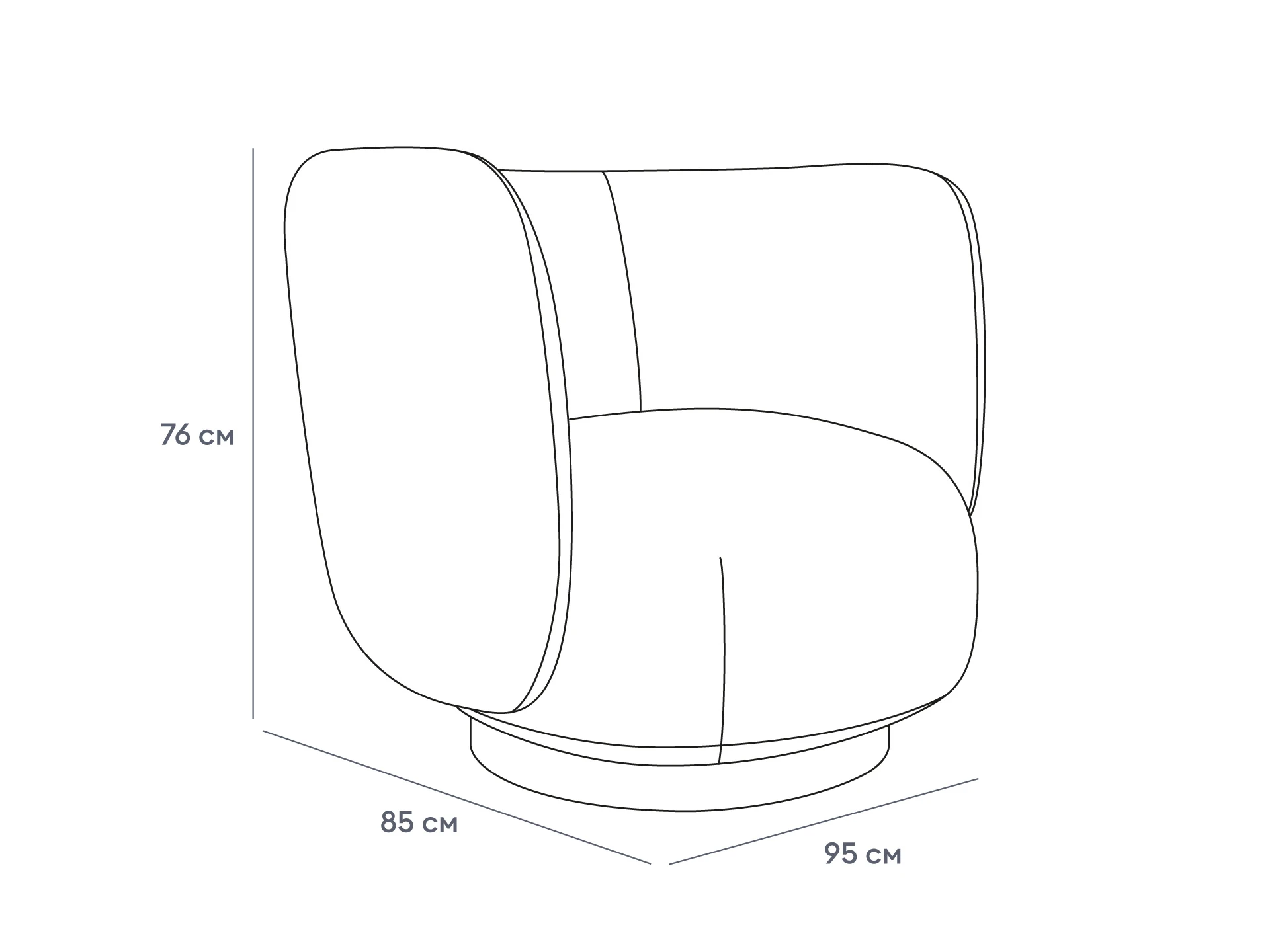Кресло Lucca в интерьере